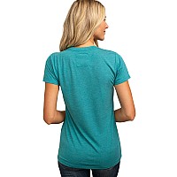 Cariloha Women's X-Large Bamboo Athletic Crew T-Shirt - Teal