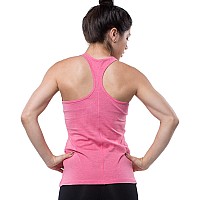 Cariloha Bamboo Racerback Tank Top for Women - Hibiscus Coral