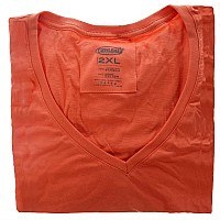 Cariloha Bamboo-Viscose V-Neck Tee - Sunkissed Coral