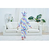 Newplush Unisex Children Unicorn Pyjamas Halloween Kids Onesie Costume 5T Cloud Love A