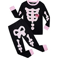 Dolphinfish Halloween Pajamas Skeleton Glow In The Dark Halloween Clothe Size 1218M Black