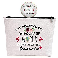 Social Worker Gifts For Women Appreciate Gift For Social Worker Graduation Christmas Gift For Social Worker Makeup Bag Gift