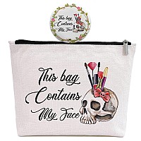 Gevguxluo Friends Gift For Women Halloween Funny Skull Gift Birthday Gifts For Her Best Friend Bestie Sister This Bag Contain