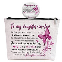 Gevguxluo Daughterinlaw Gifts Makeup Bag Gifts For Daughterinlaw Daughter In Law Birthday Gifts Daughterinlaw Gift For