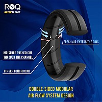 ROQ Silicone Ring for Men - 4 Pack, Size 10, Engr