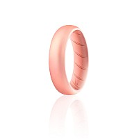 ROQ Silicone Wedding Ring - Basic Rose Gold, 4mm