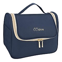 Ccidea Cosmetic Bag Makeup Bag For Women Handportabletravel Large Toiletry Bag Organizer Navy Blue