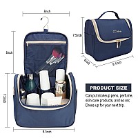 Ccidea Cosmetic Bag Makeup Bag For Women Handportabletravel Large Toiletry Bag Organizer Navy Blue