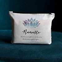 Jiuweihu Meditation Gifts For Namaste Yoga Toiletry Bag Purse Organizer Cartoon Cosmetic Pouch Yoga Accessories Zen Makeup Bag Y