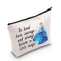 Tobgbe Fairy Tales Makeup Bag Fairy Princess Quotes Gift Fairy Princess Cosmetic Bag For Women(Little Magic)