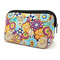 Ajltpa Cosmetic Bag Waterproof Neoprene Zipper Pouch Travel Portable Toiletry Makeup Bags Organizer Case For Women And Girls Br