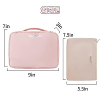 Queboom Travel Makeup Bag Cosmetic Bag Makeup Bag Toiletry Bag For Women And Menpink