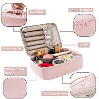 Queboom Travel Makeup Bag Cosmetic Bag Makeup Bag Toiletry Bag For Women And Menpink