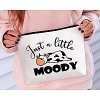 Biuniuring Cow Gifts For Cow Lovers Cow Gifts For Women Cow Accessories Cosmetic Bag Cow Makeup Bag Who Loves Moody Cosmetic