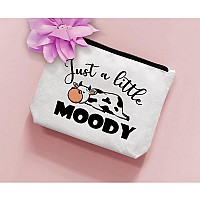 Biuniuring Cow Gifts For Cow Lovers Cow Gifts For Women Cow Accessories Cosmetic Bag Cow Makeup Bag Who Loves Moody Cosmetic