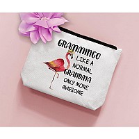 Grandma Gift Mothers Day Gift For Grandma Mom Flamingo Gift For Flamingo Lovers Zipper Makeup Bag Grammingo Like A Normal G