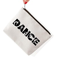 Biuniuring Dance Teacher Appreciation Gifts Dancer Cosmetic Bag Gifts Dance Gifts For Women Dance Moms Gift Zipper Makeup Ba