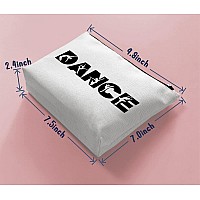 Biuniuring Dance Teacher Appreciation Gifts Dancer Cosmetic Bag Gifts Dance Gifts For Women Dance Moms Gift Zipper Makeup Ba