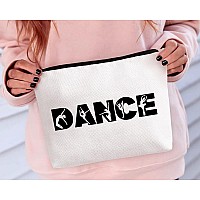 Biuniuring Dance Teacher Appreciation Gifts Dancer Cosmetic Bag Gifts Dance Gifts For Women Dance Moms Gift Zipper Makeup Ba