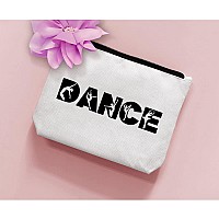 Biuniuring Dance Teacher Appreciation Gifts Dancer Cosmetic Bag Gifts Dance Gifts For Women Dance Moms Gift Zipper Makeup Ba