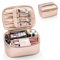 Ocheal Rose Gold Makeup Bagtravel Makeup Organizer Bag Large Capacity Cosmetic Bags For Women Large Travel Toiletry Bag Girls