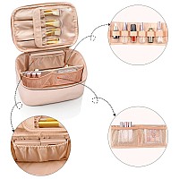 Ocheal Rose Gold Makeup Bagtravel Makeup Organizer Bag Large Capacity Cosmetic Bags For Women Large Travel Toiletry Bag Girls