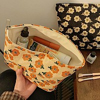 Sxosyo Cosmetic Bags For Women Makeup Bag Large Capacity Purse Travel Toiletry Zipper Storage Pouch Make Up Brushes Organizer Fo