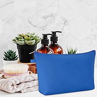 Wandf Cosmetic Bag For Women Makeup Bag Organizer Mini Makeup Pouch For Purse Water Resistant Girls Giftpure Navy Blue