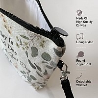 Hglian Eucalyptus Travel Makeup Bag Cosmetic Bags Inspirational Pouch For Purse Toiletry Accessories Organizer Gifts For Women