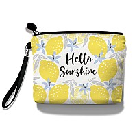 Hglian Lemon Travel Makeup Baginspirational Cosmetic Toiletry Accessories Organizercute Zipper Pouch For Pursegifts For Women