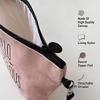 Hglian Hello Gorgeous Makeup Cosmetic Bag Cute Zipper Wristlet Pouch For Purse Travel Accessories Organizer Birthday Gifts For W