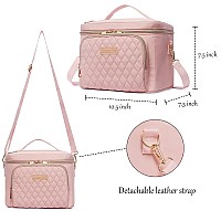 Travel Makeup Bag For Women Scorila Large Cosmetic Case Organizer Fits Bottles Vertically Toiletry Bag With Adjustable Divider