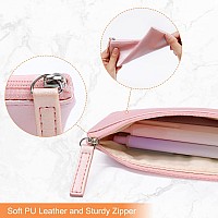 Sumdirect Pu Leather Cosmetic Pencil Bags Small Soft Makeup Pouch With Zipper Simple Comestic Organizer