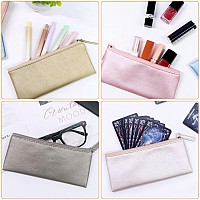 Sumdirect Pu Leather Cosmetic Pencil Bags Small Soft Makeup Pouch With Zipper Simple Comestic Organizer