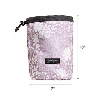 Jadyn Cinch Top Compact Travel Makeup Bag And Cosmetic Organizer For Women Dusty Lavender