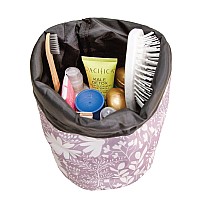 Jadyn Cinch Top Compact Travel Makeup Bag And Cosmetic Organizer For Women Dusty Lavender