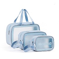 Travel Wash Toiletry Bag For Women Men Translucent Waterproof Makeup Cosmetic Bag Travel Organizer For Accessories Travel Enss