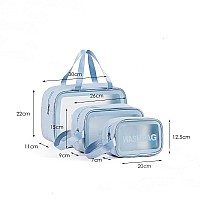 Travel Wash Toiletry Bag For Women Men Translucent Waterproof Makeup Cosmetic Bag Travel Organizer For Accessories Travel Enss