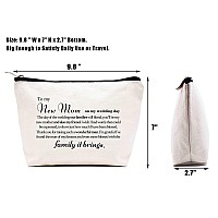 Gift for Mother of the Groom from Bride- Thank You Gift for New Mom-Wedding Gift for Mother in Law-Bridal Shower Gifts-Thank You for Raising Such a Wonderful Man-Makeup Bag Cosmetic Bag Travel Pouch