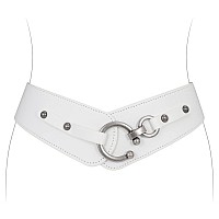 Jasgood Womens Fashion Vintage Wide Elastic Stretch Waist Belt With Interlock Buckle Halloween Belt