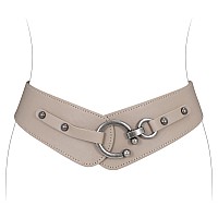 Jasgood Womens Fashion Vintage Wide Elastic Stretch Waist Belt With Interlock Buckle Halloween Belt