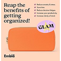 Embla Makeup Bag Travel Cosmetic Bag Toiletry Bag Cute Makeup Organizer Nylon Zipper Pouch Purse Storage Bag Cosmetics Organi