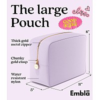 Embla Makeup Bag Travel Cosmetic Bag Toiletry Bag Cute Makeup Organizer Nylon Zipper Pouch Purse Storage Bag Cosmetics Organi