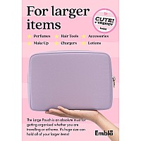 Embla Makeup Bag Travel Cosmetic Bag Toiletry Bag Cute Makeup Organizer Nylon Zipper Pouch Purse Storage Bag Cosmetics Organi