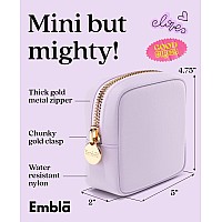 Embla Makeup Bag Travel Cosmetic Bag Toiletry Bag Cute Makeup Organizer Nylon Zipper Pouch Purse Storage Bag Cosmetics Organi