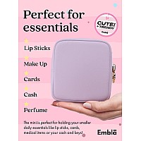 Embla Makeup Bag Travel Cosmetic Bag Toiletry Bag Cute Makeup Organizer Nylon Zipper Pouch Purse Storage Bag Cosmetics Organi