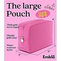 Embla Makeup Bag Travel Cosmetic Bag Toiletry Bag Makeup Organizer Nylon Zipper Pouch Purse Storage Bag Cosmetics Organizer