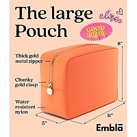 Embla Makeup Bag Travel Cosmetic Bag Toiletry Bag Cute Makeup Organizer Nylon Zipper Pouch Purse Storage Bag Cosmetics Organi