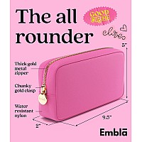 Embla Makeup Bag Travel Cosmetic Bag Toiletry Bag Makeup Organizer Nylon Zipper Pouch Purse Storage Bag Cosmetics Organizer