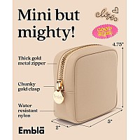 Embla Makeup Bag Travel Cosmetic Bag Toiletry Bag Cute Makeup Organizer Nylon Zipper Pouch Purse Storage Bag Cosmetics Organi